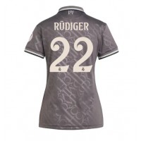 Real Madrid Antonio Rudiger #22 Replica Third Shirt Ladies 2024-25 Short Sleeve